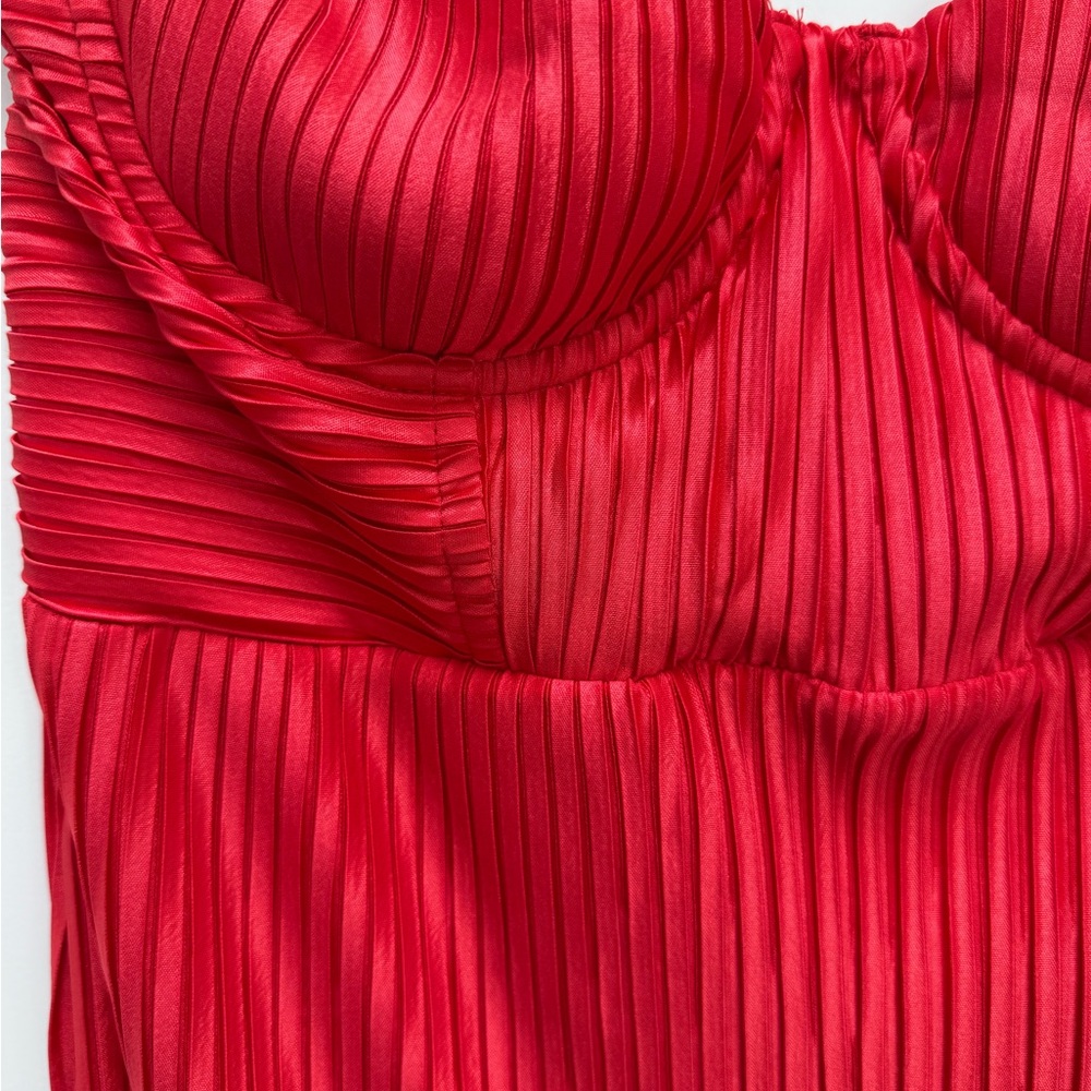 Hello Molly Strapless Red Dress